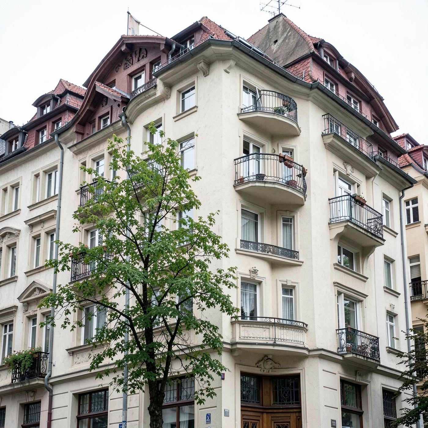 Wohngebäude von außen